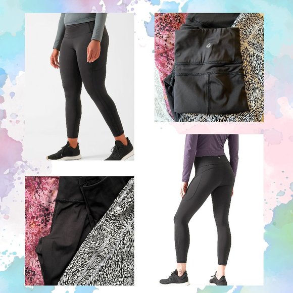 Athleta Ultimate Stash 7/8 Leggings Black (M) - NWOT - Picture 1 of 5
